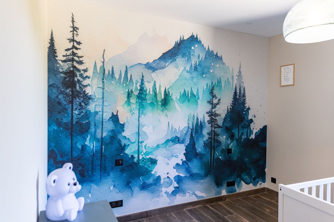 cartagena-peinture-chambre-enfant Peinture paysage chambre enfant